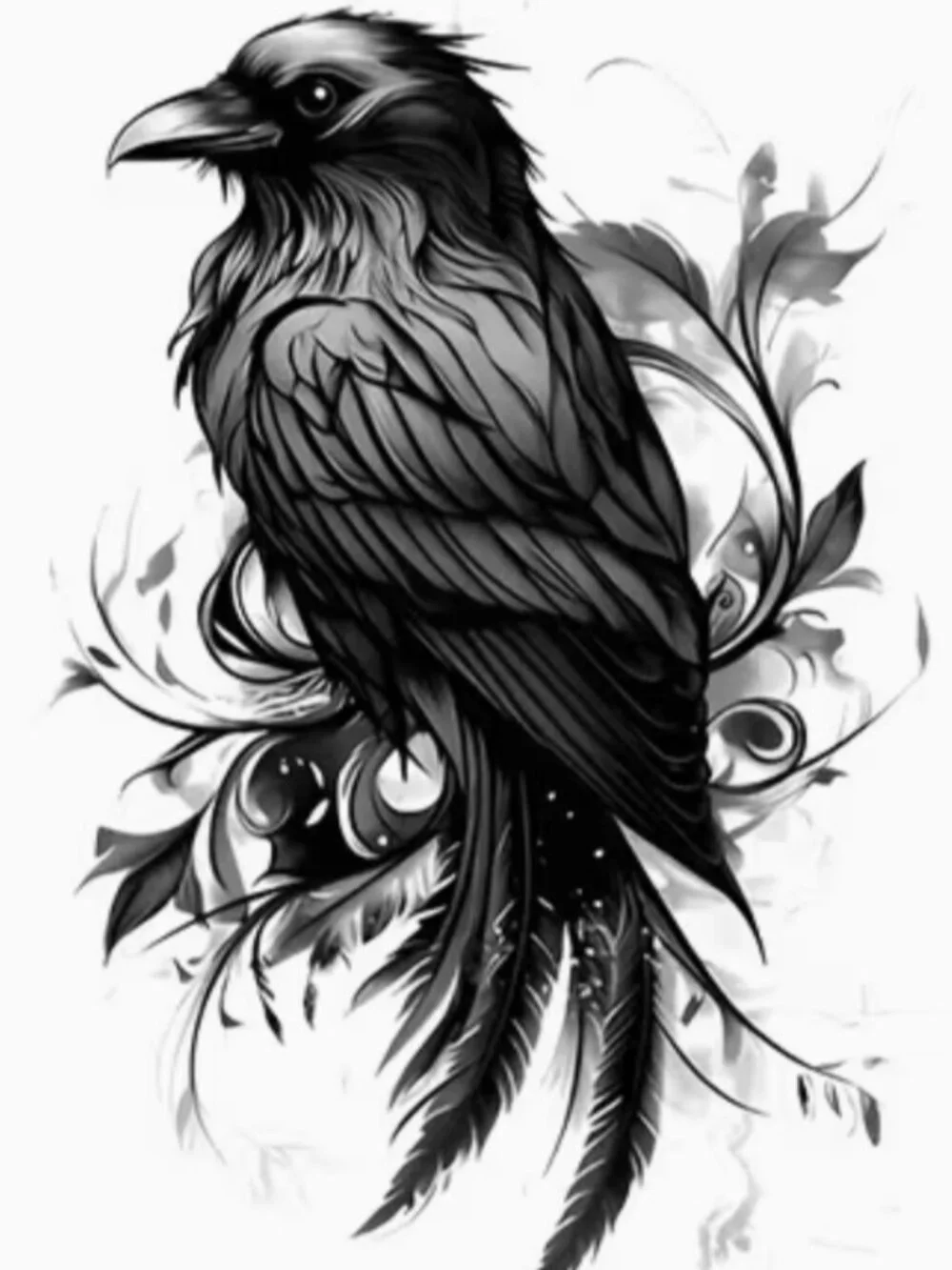 🐈‍⬛️ Halloween Tattoo - Crow